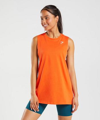 Dámské Tílko Gymshark Tréninková Drop Arm Červené | CZ 3221VRW